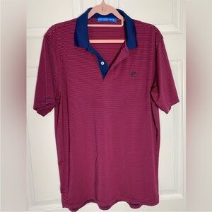 Southern Tide Shirt Polo Golf Shirt Pink Blue size Medium